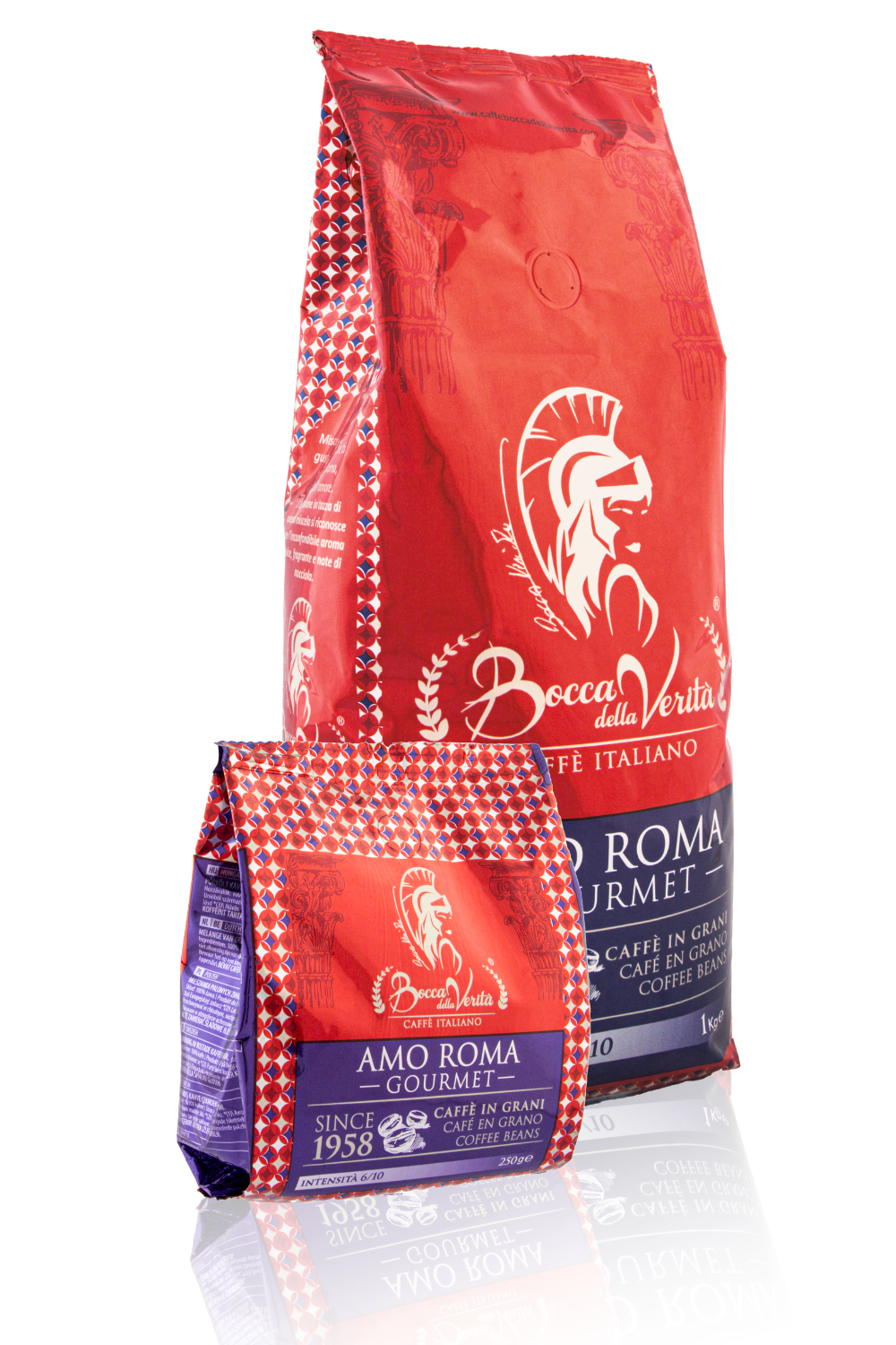 Café Italiano en Grano AMO ROMA GOURMET 50A/50R Con Válvula de Protección