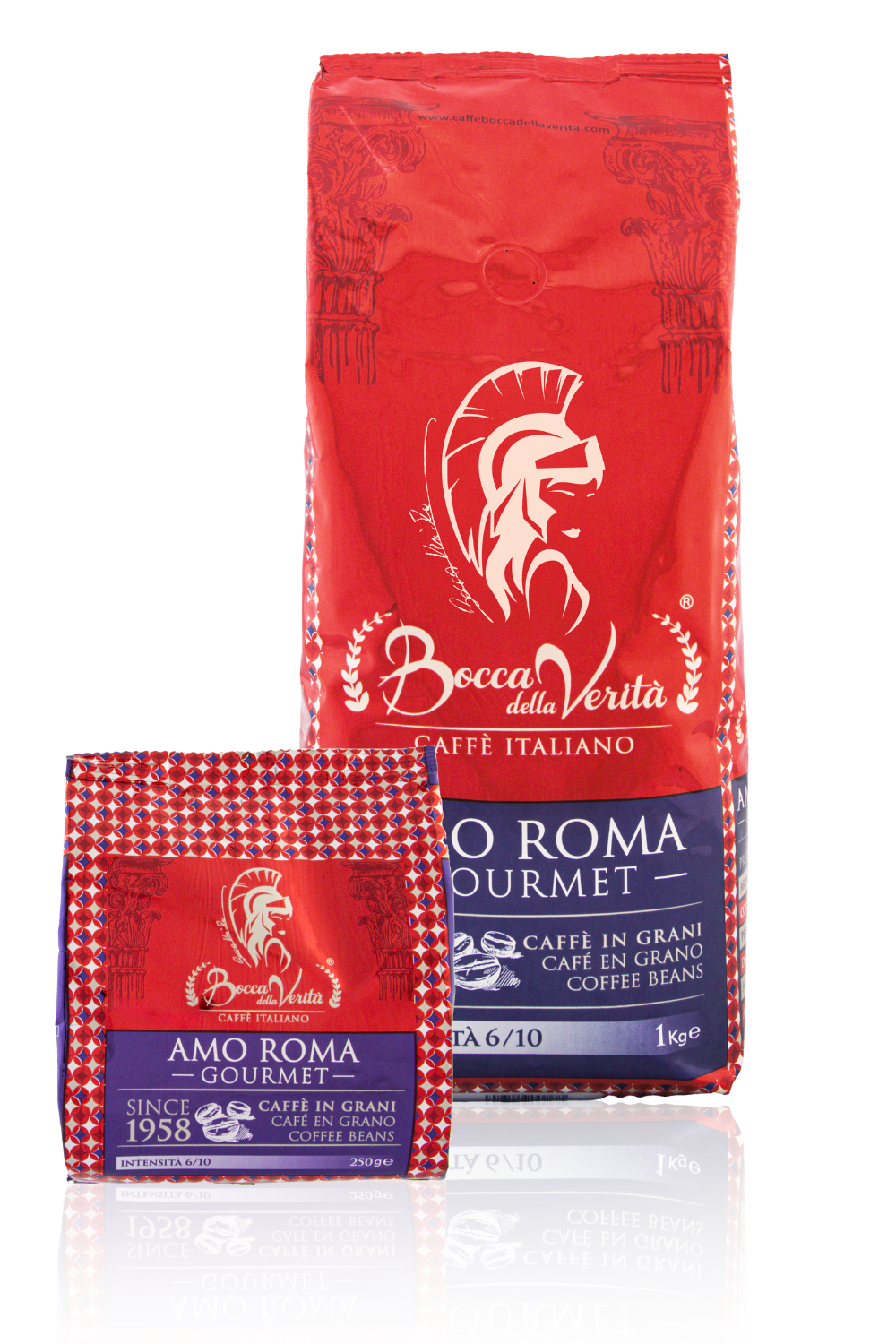 Café Italiano en Grano AMO ROMA GOURMET 50A/50R Con Válvula de Protección