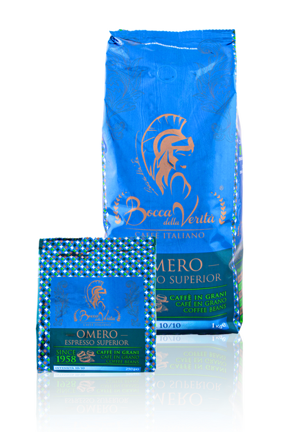 OMERO Espresso Superior 30A/70R Chicchi di caffè italiano con valvola di protezione