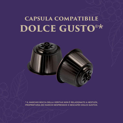 Adoro Roma Gourmet, Caffè Italiano in Capsule Compatibili con Macchina da Caffè Nescafé® Dolce Gusto®