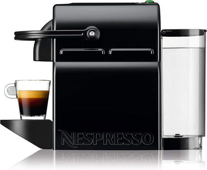 Nespresso De'Longhi Inissia EN80.B - Macchina da caffè Nespresso a capsule monodose, 19 bar, spegnimento automatico, nera, Include pacchetto di benvenuto con 7 capsule 