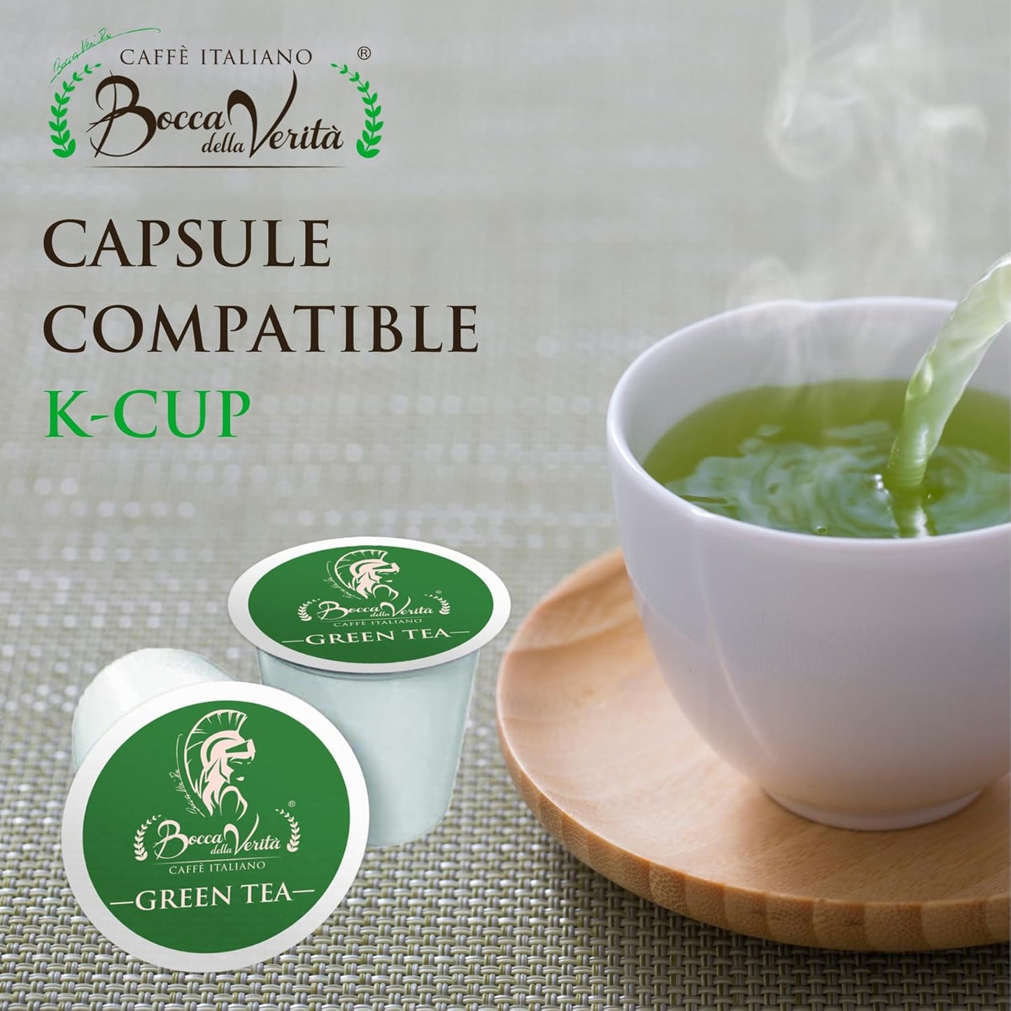 Tè verde, capsule compatibili con la macchina da caffè Keurig® K-Cup® 