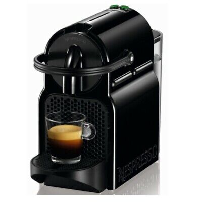 Nespresso De'Longhi Inissia EN80.B - Macchina da caffè Nespresso a capsule monodose, 19 bar, spegnimento automatico, nera, Include pacchetto di benvenuto con 7 capsule 