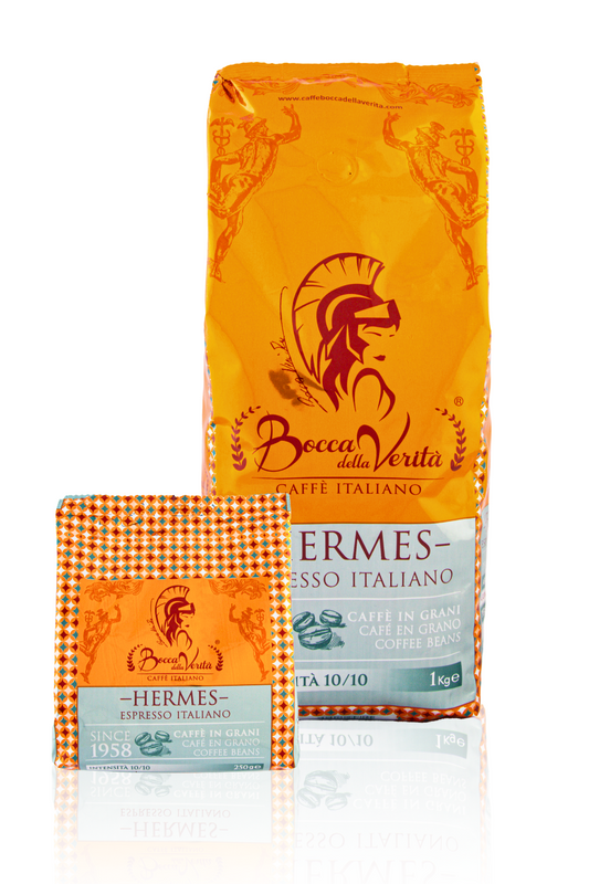 Café Italiano en Grano HERMES Espresso Italiano 10A/90R Con Válvula de Protección