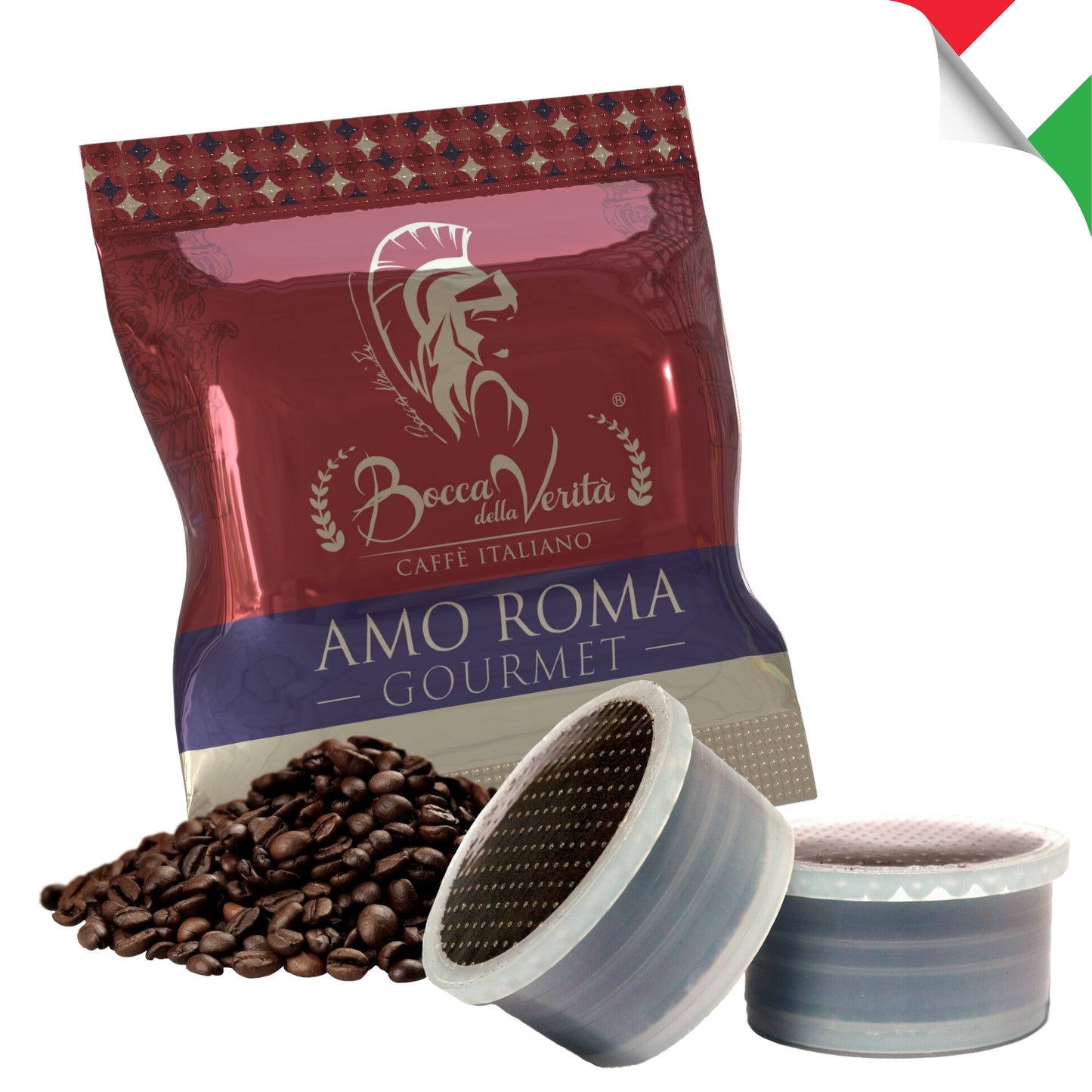 Adoro Roma Gourmet, Caffè Italiano in Capsule Compatibili FAP con Macchina da Caffè Lavazza® Espresso Point®