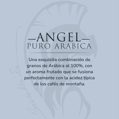 ''Angel'' Puro Arabica Café Italiano Molido en Bolsa de 250 Gramos Con Válvula de Protección