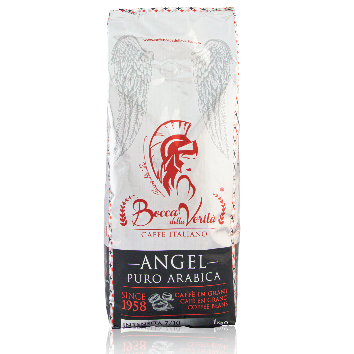 ANGEL Caffè Italiano in Grani 100% Arabica Con Valvola Di Protezione 