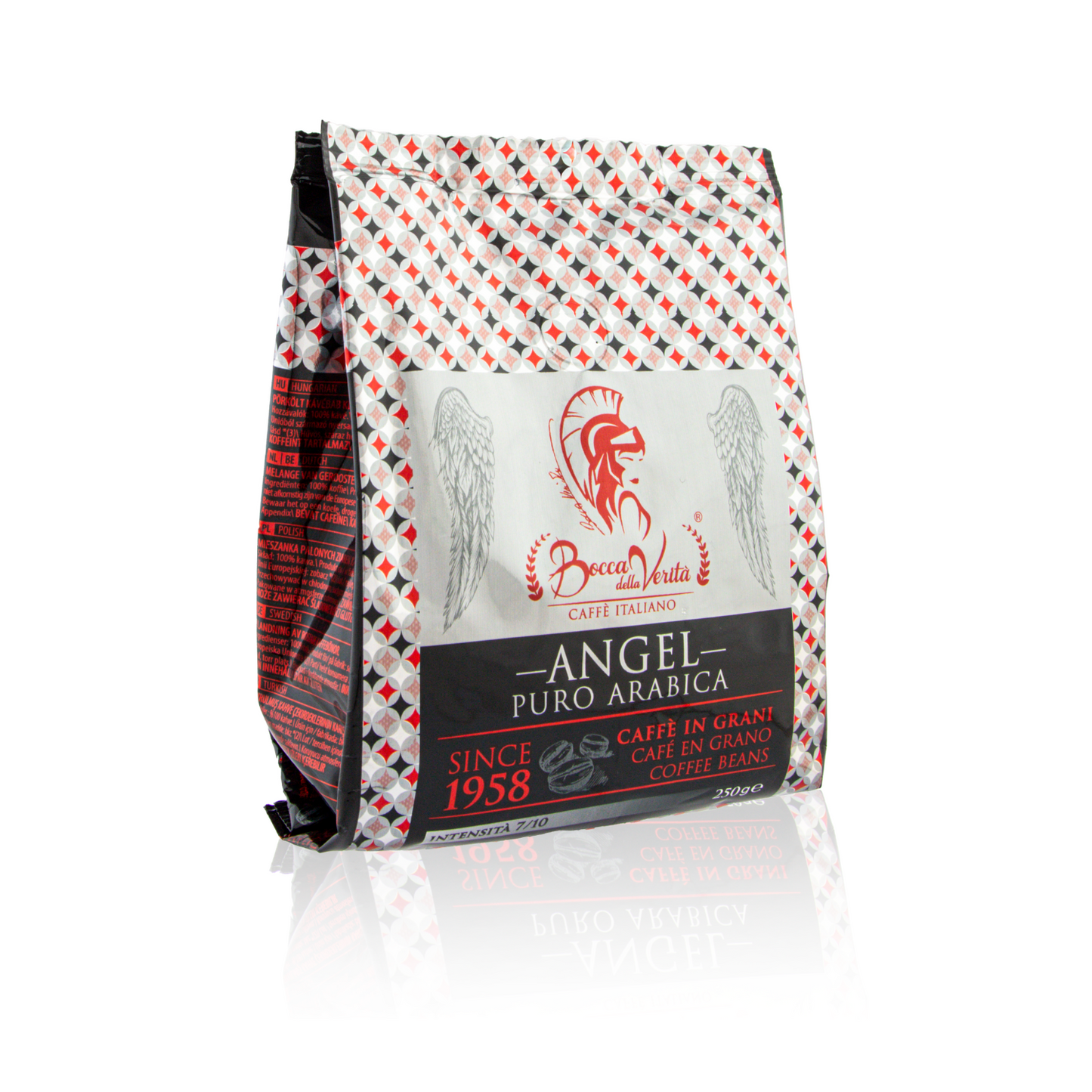 ANGEL Caffè Italiano in Grani 100% Arabica Con Valvola Di Protezione 