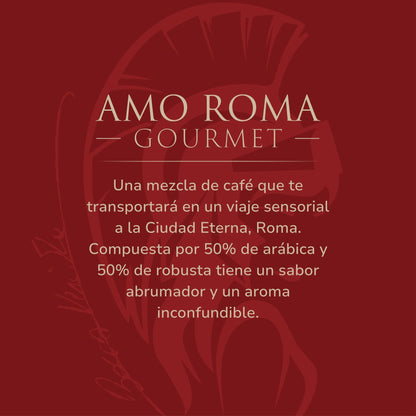 Café Italiano en Grano AMO ROMA GOURMET 50A/50R Con Válvula de Protección