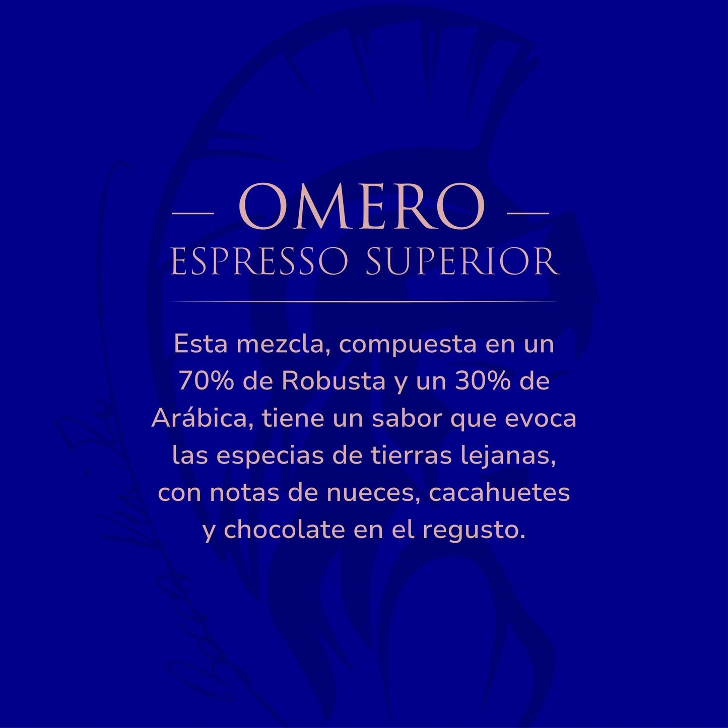 ''Omero'' Espresso Superior Café Italiano Molido en Bolsa de 250 Gramos Con Válvula de Protección