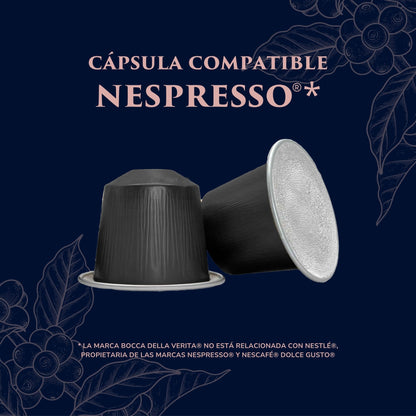 Omero Espresso Superior, Caffè Italiano in Capsule Compatibili con Macchina da Caffè Nespresso®