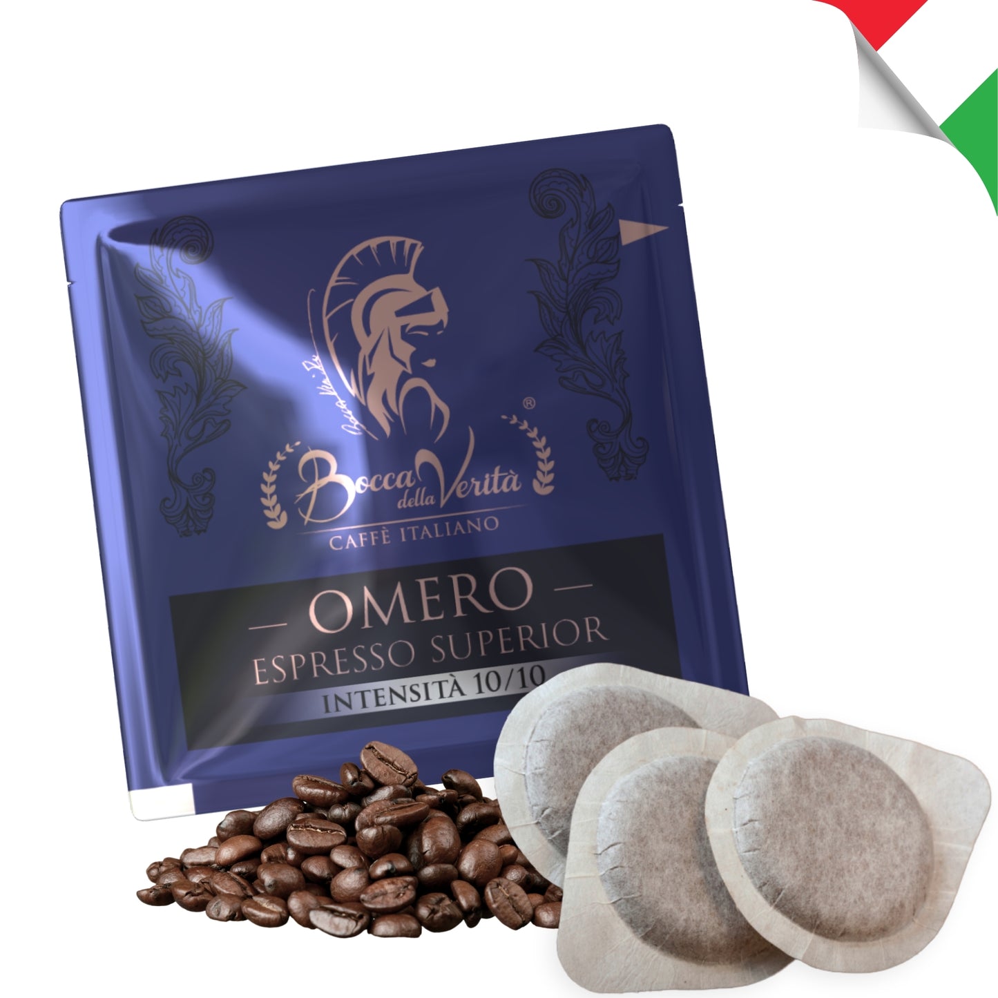 Omero Espresso Superior, Caffè Italiano in Capsula Monodose ESE 44mm